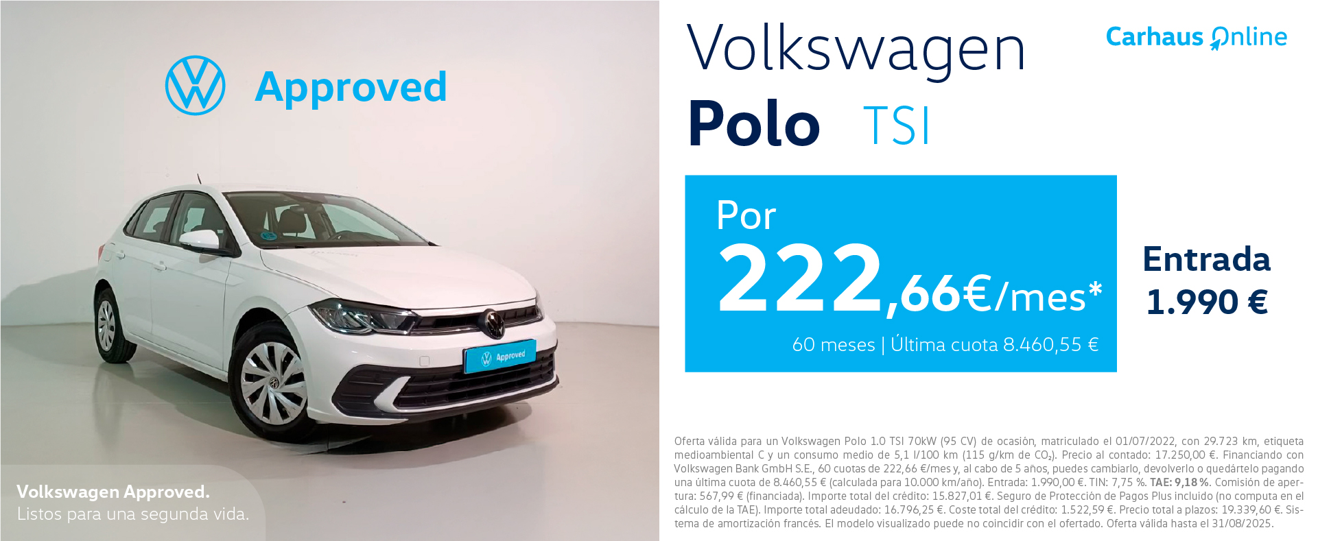 ¡Ocasión! Polo Life desde 222,66€ al mes*